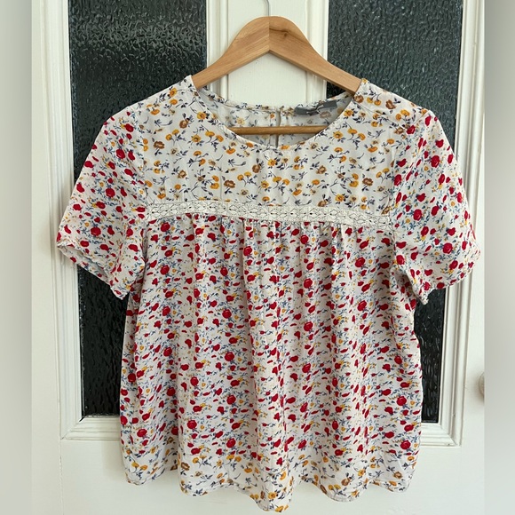 Women’s Blue Tassle Anthropologie Blouse - Picture 1 of 4